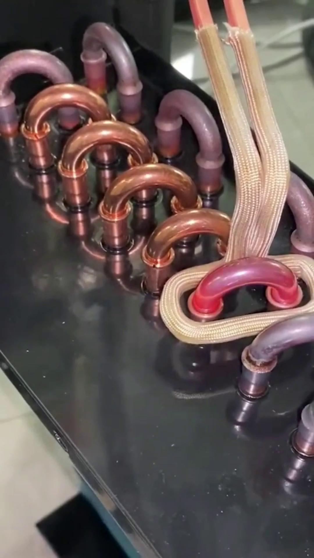 高频钎焊空调铜管，简单高效替代火烧 
