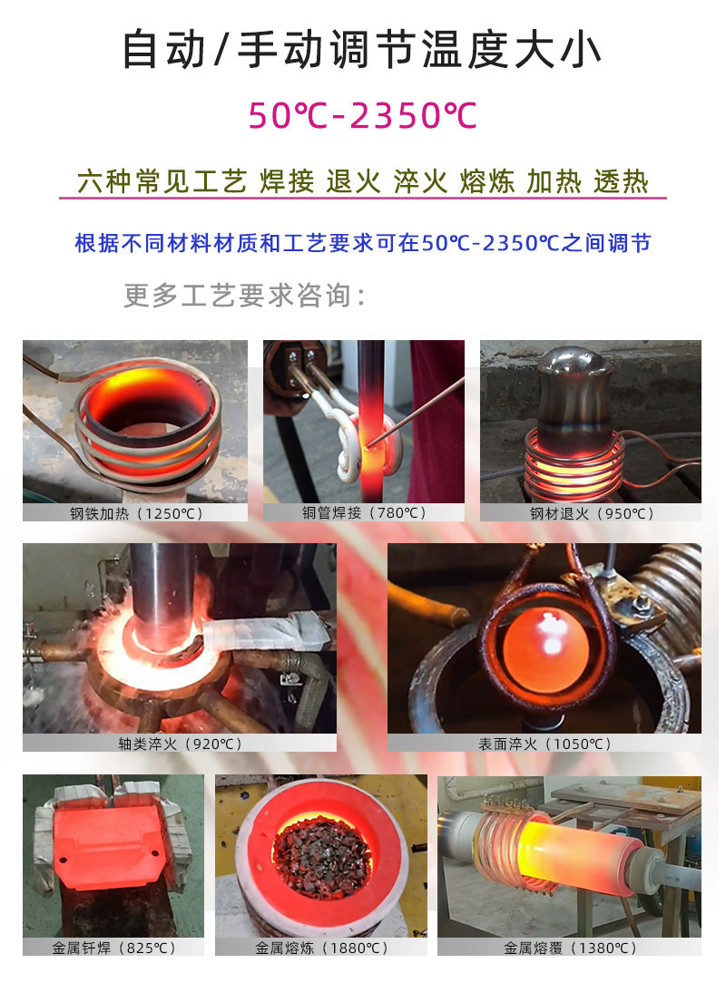 高频蜜桃精品视频加热设备 工件加热焊接钎焊淬火退火熔炼热锻等金属热处理(图8)